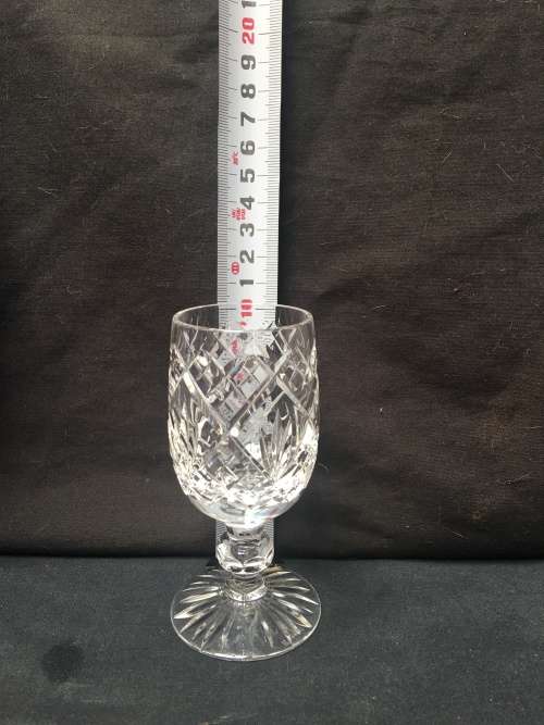 STUNNING BOXED SET OF FOUR STUART CRYSTAL WINCHESTER CLEAR WATER GOBLETS