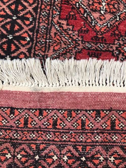 WOW !!!!  A STUNNING PURE WOOL HAND KNOTTED BOKHARA PERSIAN CARPET 1280 X 600mm