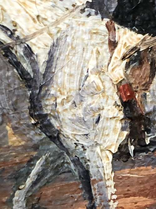 INVESTMENT ART - WILFRED BAILEY (ACTIVE 1900-1930) BRITISH ARTIST - LARGE OIL ON CANVAS "THE HUNT"