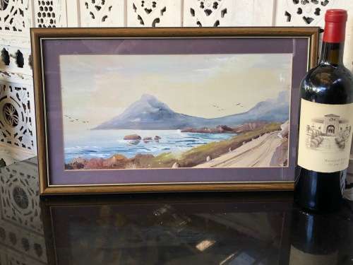 INVESTMENT ART !!! STUNNING FRAMED ORIGINAL GOUACHE ON BOARD BY FAMOUS SA ARTIST H.ANDERSON
