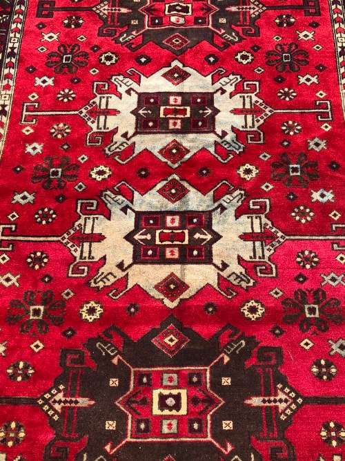 STUNNING LARGE VINTAGE HAND KNOTTED PURE WOOL PERSIAN CARPET 2120 X 1530mm