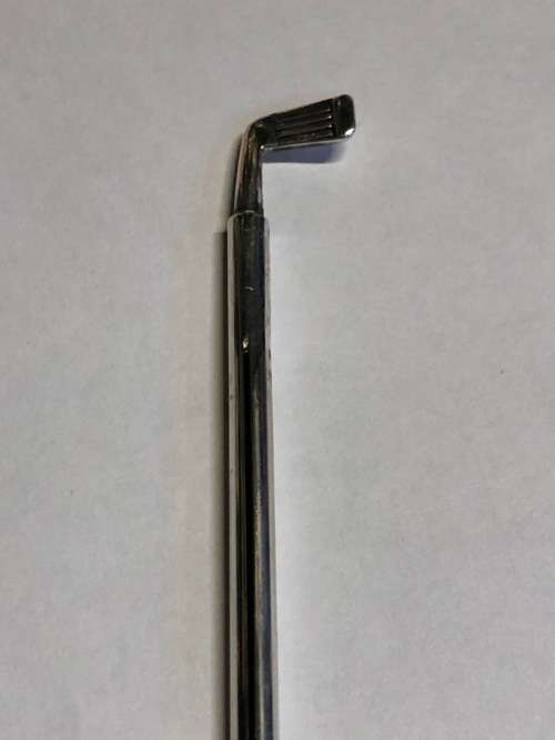 WOW !!! DEAKIN and FRANCIS BIRMINGHAM HALLMARKED STERLING SILVER COCKTAIL SWIZZLE STICK - c1954