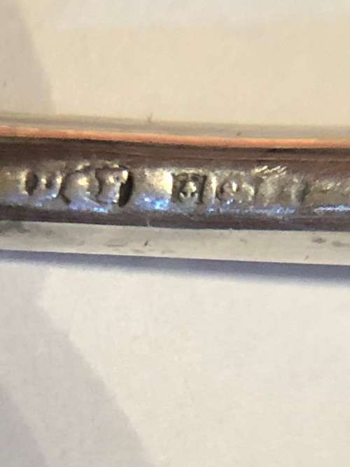 WOW !!! DEAKIN and FRANCIS BIRMINGHAM HALLMARKED STERLING SILVER COCKTAIL SWIZZLE STICK - c1954