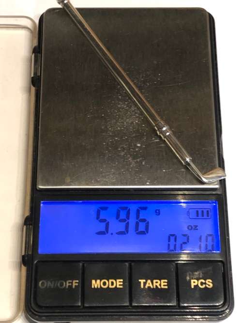WOW !!! DEAKIN and FRANCIS BIRMINGHAM HALLMARKED STERLING SILVER COCKTAIL SWIZZLE STICK - c1954