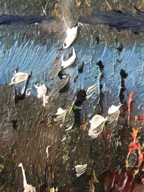 INVESTMENT ART  - ERYN GADSBY (SA 20th C) GORGEOUS FRAMED OIL ON CANVAS LANDSCAPE - LARGE FRAME