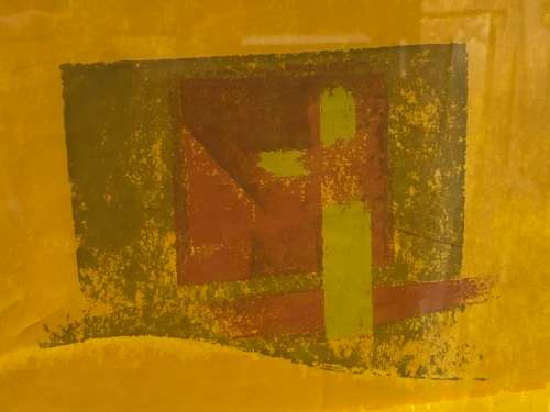 LIONEL ABRAMS (SA 1931 - 1997) FRAMED LIMITED EDITION NUMBERED 20/250 SCREENPRINT AND DATED 1970