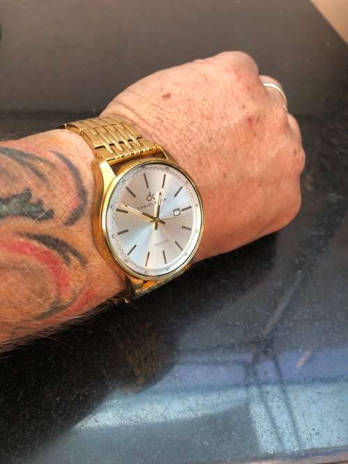 STUNNING LARGE DANIEL KLEIN PREMIUM DK-10388 ANALOG QUARTZ WATCH - LIKE NEW - WORKING 100%