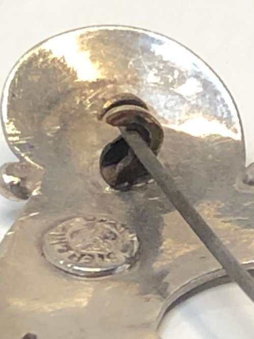 WOW !!! EMMA MELENDEZ STERLING SILVER TAXCO MEXICAN DESIGNER BROOCH - 8.8g