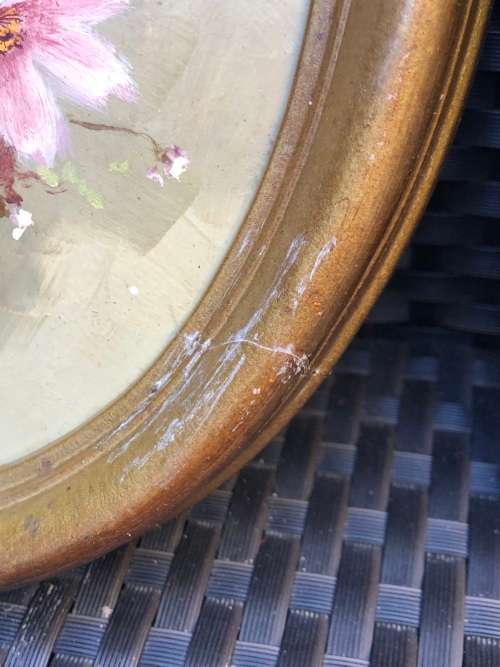 JOHAN DYKMAN (SA 20th CENTURY) STUNNING OVAL FRAMED OIL ON BOARD COSMOS PAINTING