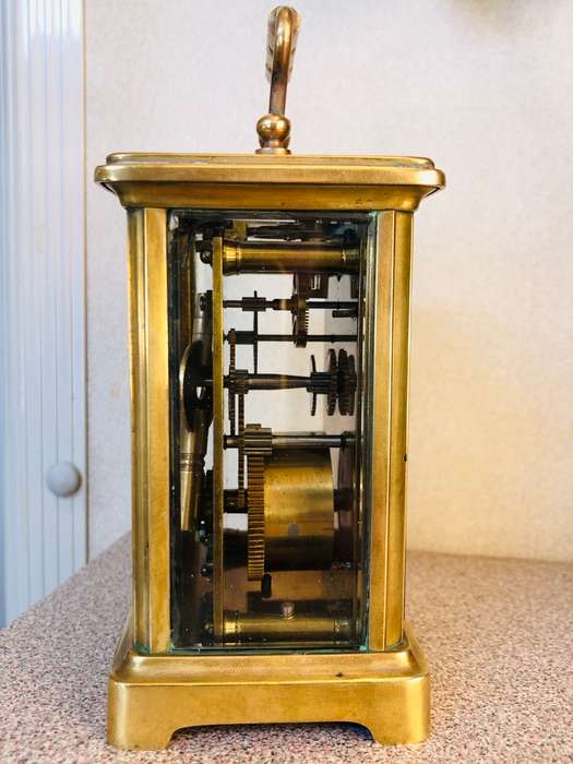 STUNNING LARGE AND HEAVY FRENCH CARRIAGE CLOCK - FULL WORKING ORDER
