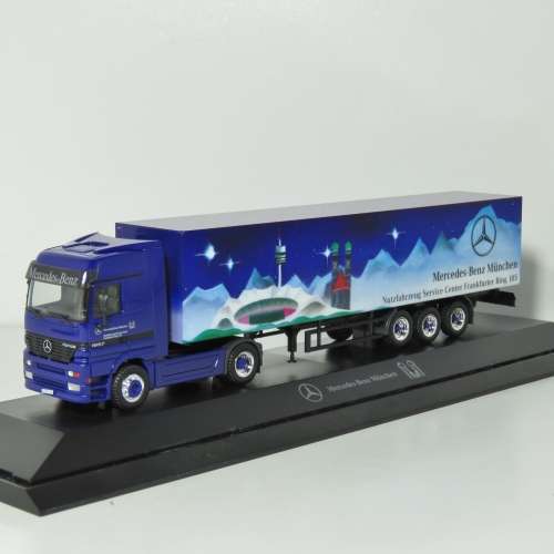 Herpa Mercedes-Benz Actors 1857 Munchen model truck in case - Scale 1/87
