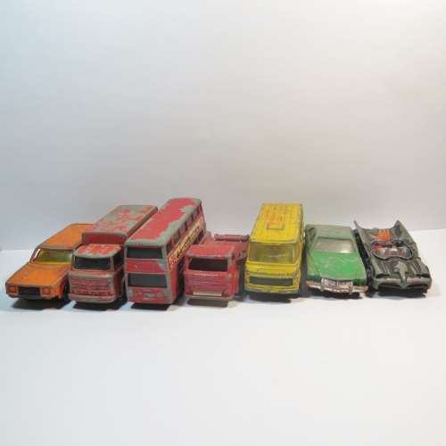 Lot of 7 vintage Corgi Juniors toy cars
