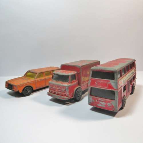 Lot of 7 vintage Corgi Juniors toy cars