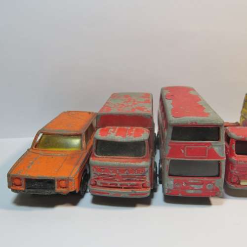 Lot of 7 vintage Corgi Juniors toy cars