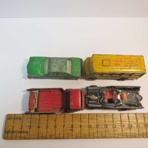 Lot of 7 vintage Corgi Juniors toy cars