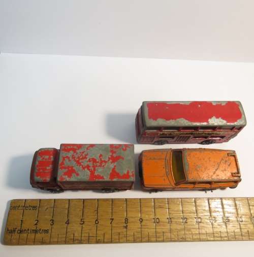 Lot of 7 vintage Corgi Juniors toy cars