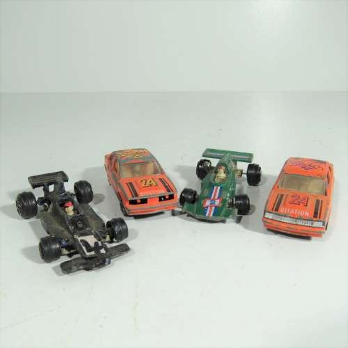 Lot of 4 vintage Yatming racing toy cars