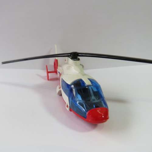 Majorette #322 Dauphin 2 SO365 US Army helicopter model - Plastic - Mirror damage to rear wing