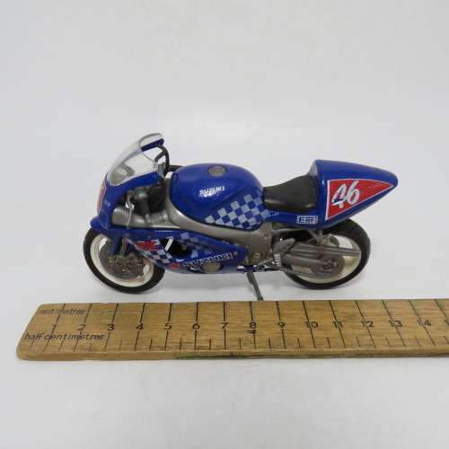 Majorette Suzuki GSX R 750 model motorcycle - #46 - Scale 1/18