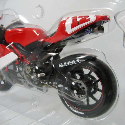 MiniChamps Ducati Desmosedici MotoGP 2003 model motorcycle - #12 Troy Bayliss - scale 1/12 in box