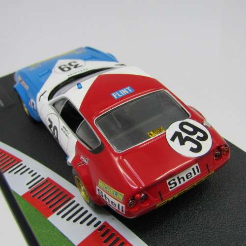 Ferrari 365 GTB4 racing model car - #39 - 1972 Le Mans 24th - scale 1/43