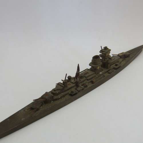 Vintage brass ship model - Marked A.M. 6R/10