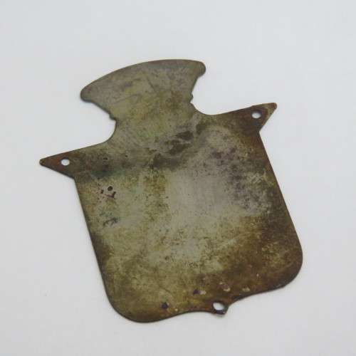 Vintage Lubrication Due plaque for car
