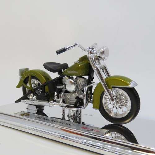 Maisto 1953 Harley Davidson 74 FL Hydra Glide model motorcycle in box - Scale 1/18