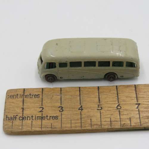 Vintage Lesney Matchbox Bedford Coach model car - Repainted
