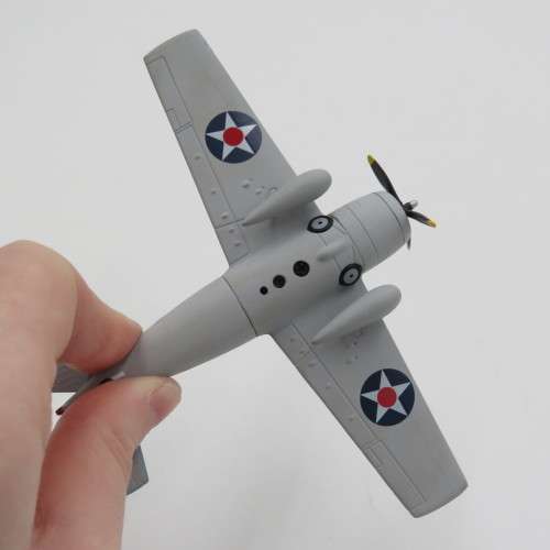 Confederate Air Force Force F 4 F Wildcat die-cast model plane - Scale 1/87