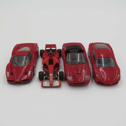 Lot of 4 Shell V Power Ferrari toy cars