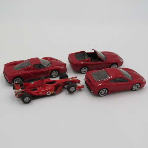 Lot of 4 Shell V Power Ferrari toy cars