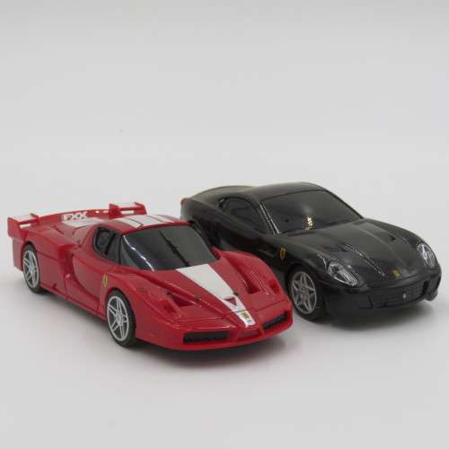 Pair of Shell V-Power `Vrooomn` Ferrari toy cars