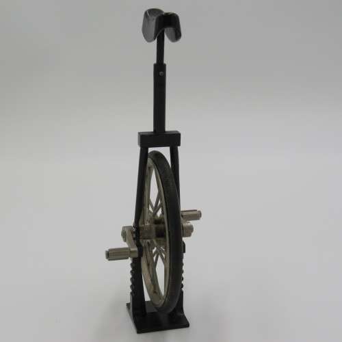 Miniature die-cast mono bike unicycle model