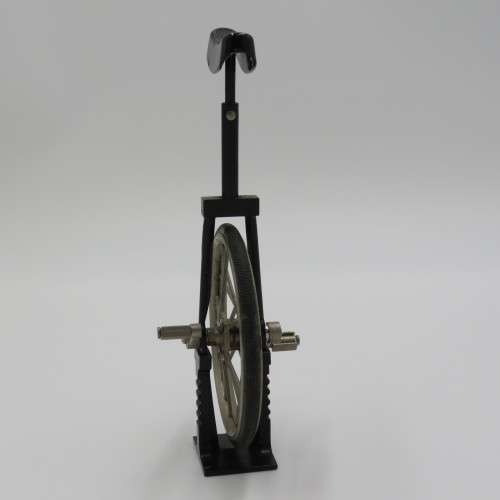 Miniature die-cast mono bike unicycle model