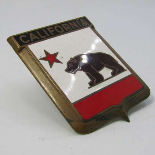 Vintage California Automobile Club car badge