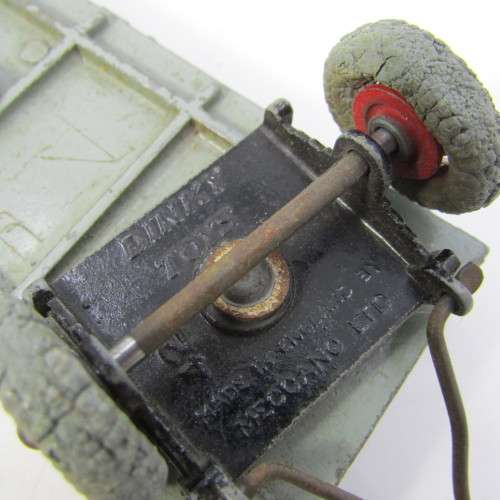 Meccano Ltd Dinky Toys #428 farm trailer - tyres damaged
