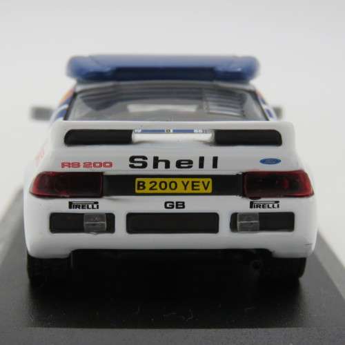 Ford RS200 die-cast rally model car - 1986 Sweden rally - Scale 1/43