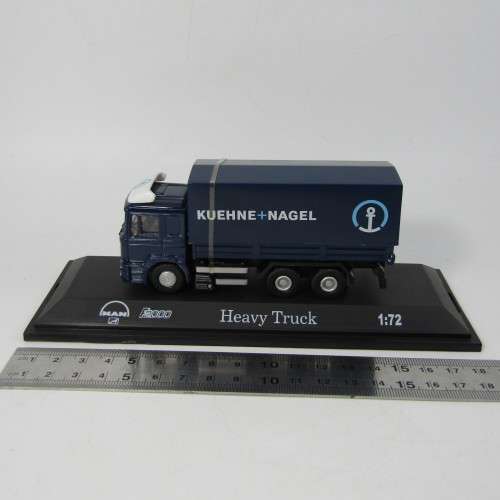 Automaxx MAN F2000 Kuehne and Nagel heavy truck die-cast model in box - scale 1/72