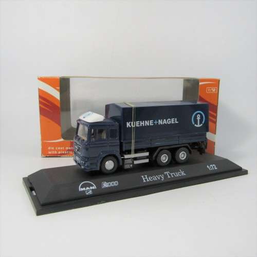 Automaxx MAN F2000 Kuehne and Nagel heavy truck die-cast model in box - scale 1/72