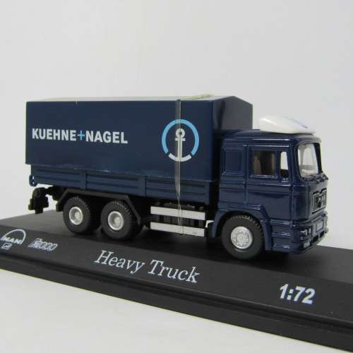 Automaxx MAN F2000 Kuehne and Nagel heavy truck die-cast model in box - scale 1/72