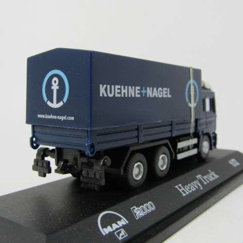 Automaxx MAN F2000 Kuehne and Nagel heavy truck die-cast model in box - scale 1/72