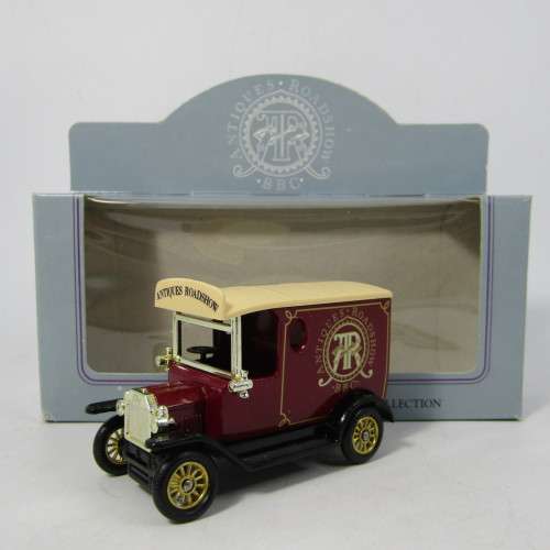 Lledo 1920 Ford Model T van - Antiques Roadshow BBC advertising model car in box