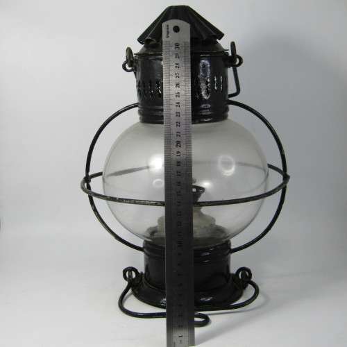 Antique Ships lantern with glass intact