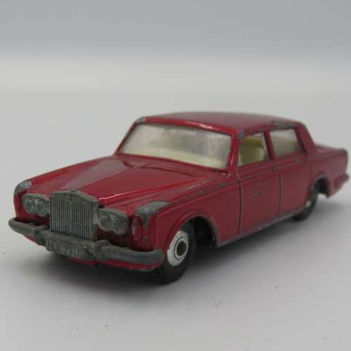 Lesney Matchbox series #24 Rolls Royce silver shadow toy car - opening rear
