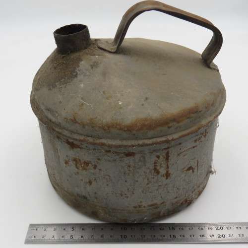Old SA Railways fuel can - no lid - marked SAR/SAS on base