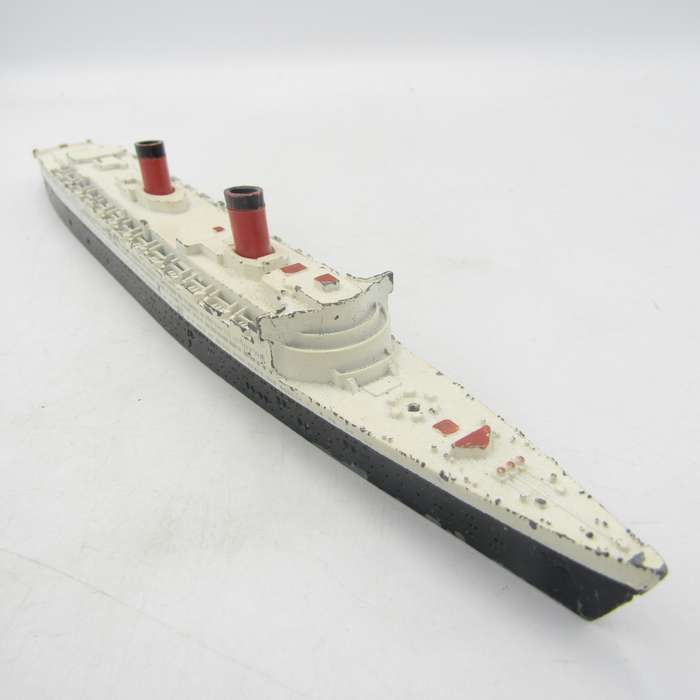 Vintage Tri-Ang RMS Queen Elizabeth die-cast model ship