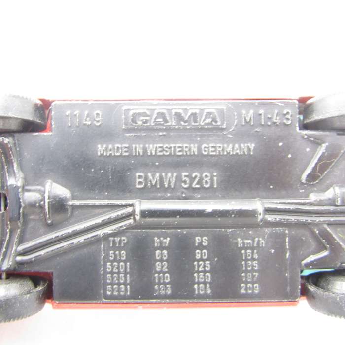 Gama #1149 BMW 528i die-cast model car - scale 1/43