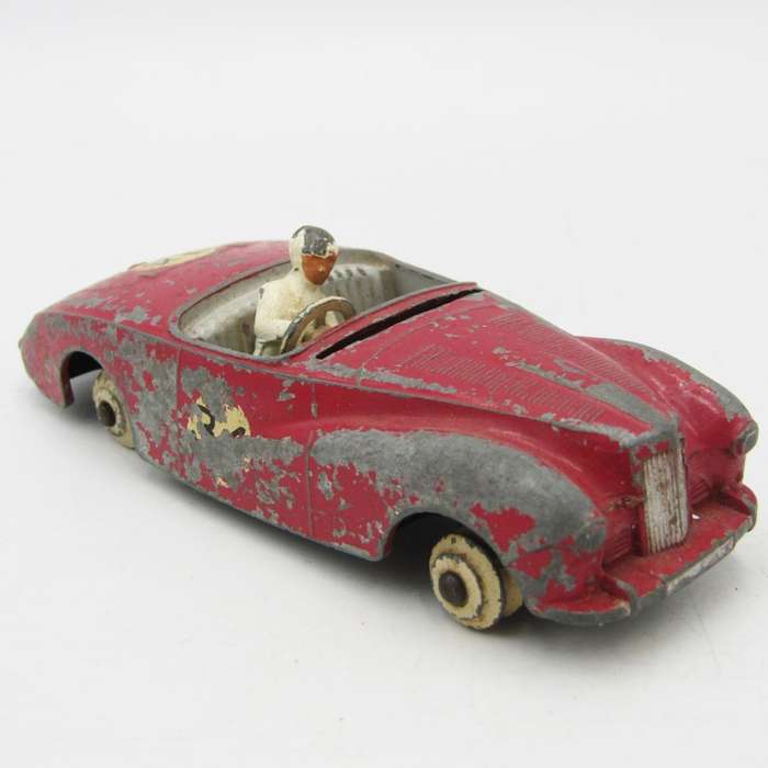 Meccano Dinky Toys #107 Sunbeam Alpine die-cast racing toy car - well used