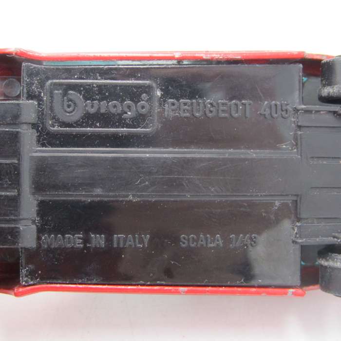 Bburago Peugeot 405 die-cast racing model car - scale 1/43